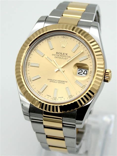 rolex datejust champagne dial 41mm|rolex datejust 41mm diamond dial.